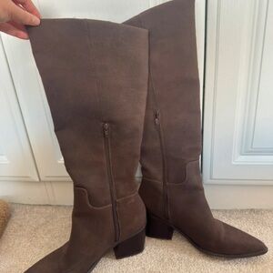 Boohoo Brown Heeled Boots for Women
